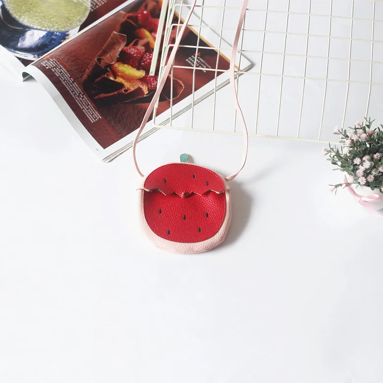 2024 New Girls Messenger Bag Kids Cute Pumpkin Fruit Pattern Children's Bag Children Cute Single Shoulder Crossbody Bag