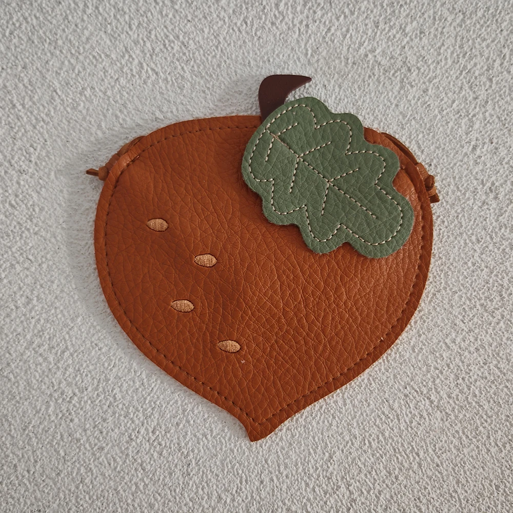 2024 New Girls Messenger Bag Kids Cute Pumpkin Fruit Pattern Children's Bag Children Cute Single Shoulder Crossbody Bag