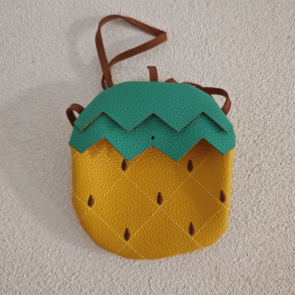 2024 New Girls Messenger Bag Kids Cute Pumpkin Fruit Pattern Children's Bag Children Cute Single Shoulder Crossbody Bag