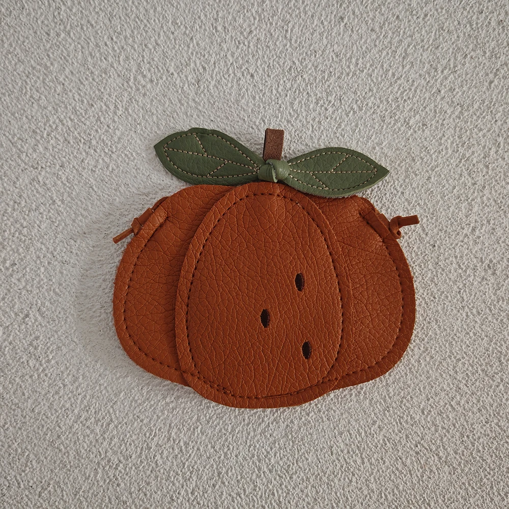 2024 New Girls Messenger Bag Kids Cute Pumpkin Fruit Pattern Children's Bag Children Cute Single Shoulder Crossbody Bag