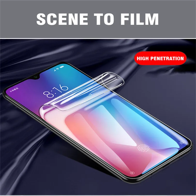 Reno12Pro Matte Hydrogel Film For OPPO Reno12 Pro Privacy Screen Protector Reno 12Pro Soft Anti Peeping HD Full Coverage Blue