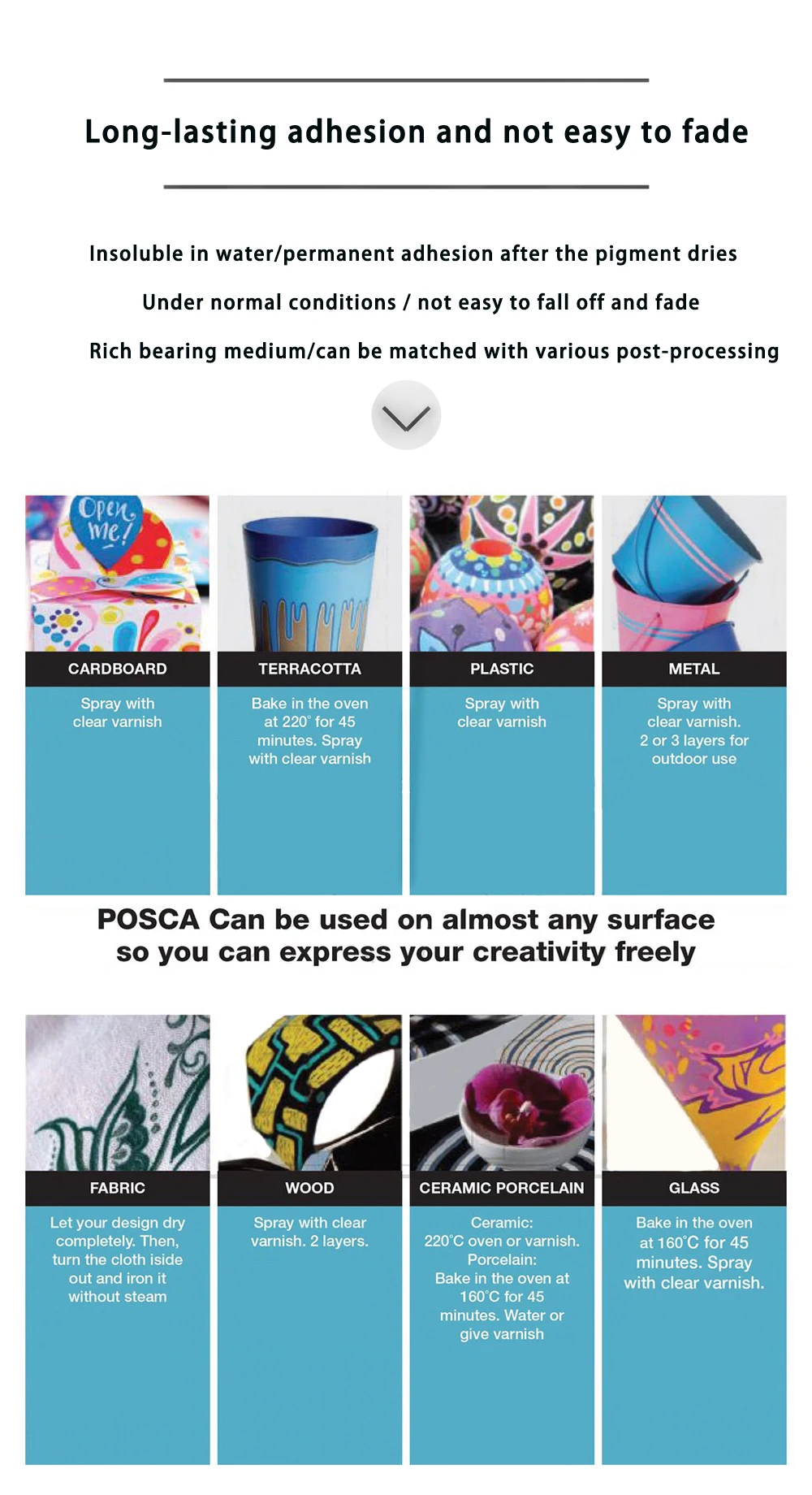 21/24 Colors UNI Posca Marker PC-1M/3M/5M Waterproof Acrylic Marcadores Art Supplies Graffiti Manga Design Painting Stationery