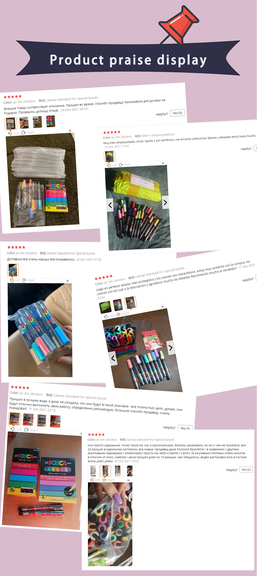 21/24 Colors UNI Posca Marker PC-1M/3M/5M Waterproof Acrylic Marcadores Art Supplies Graffiti Manga Design Painting Stationery