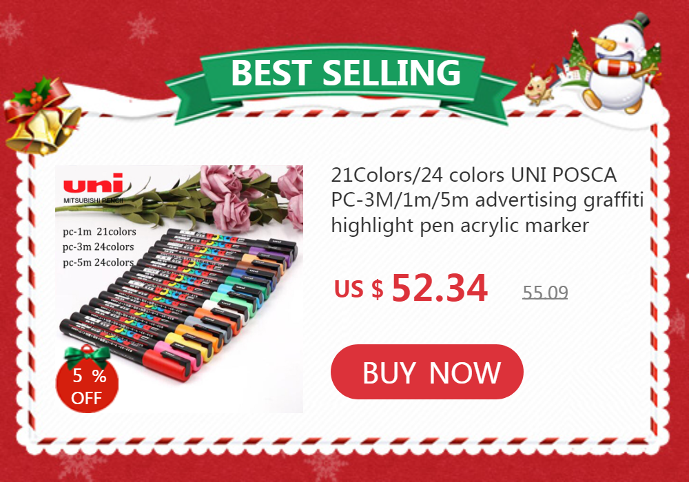 21/24 Colors UNI Posca Marker PC-1M/3M/5M Waterproof Acrylic Marcadores Art Supplies Graffiti Manga Design Painting Stationery
