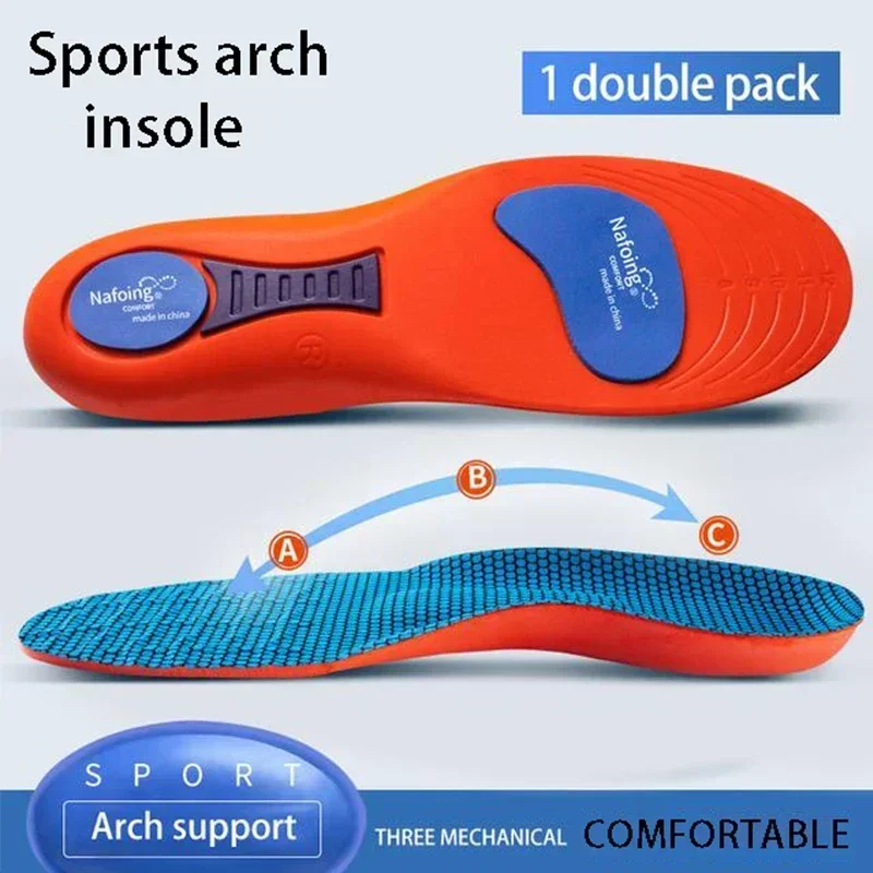 Sport Insoles for Shoes Sole Orthopedic Insoles Shock Absorption Deodorant Breathable Cushion Running Insoles for Feet Man Women