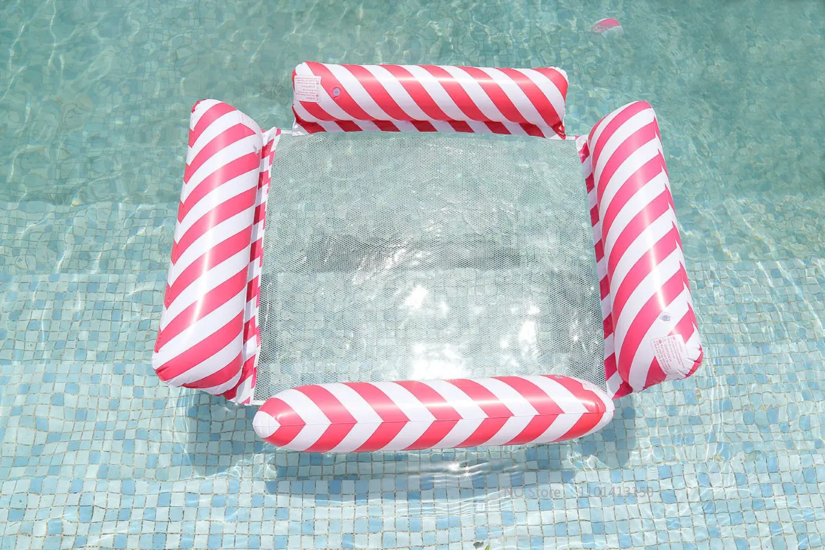 New Water Hammock Recliner Inflatable Floating Swimming Mattress Sea Swim Ring Swimming Pool Party Toy Recliner Swimming