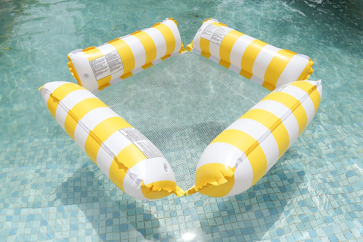 New Water Hammock Recliner Inflatable Floating Swimming Mattress Sea Swim Ring Swimming Pool Party Toy Recliner Swimming