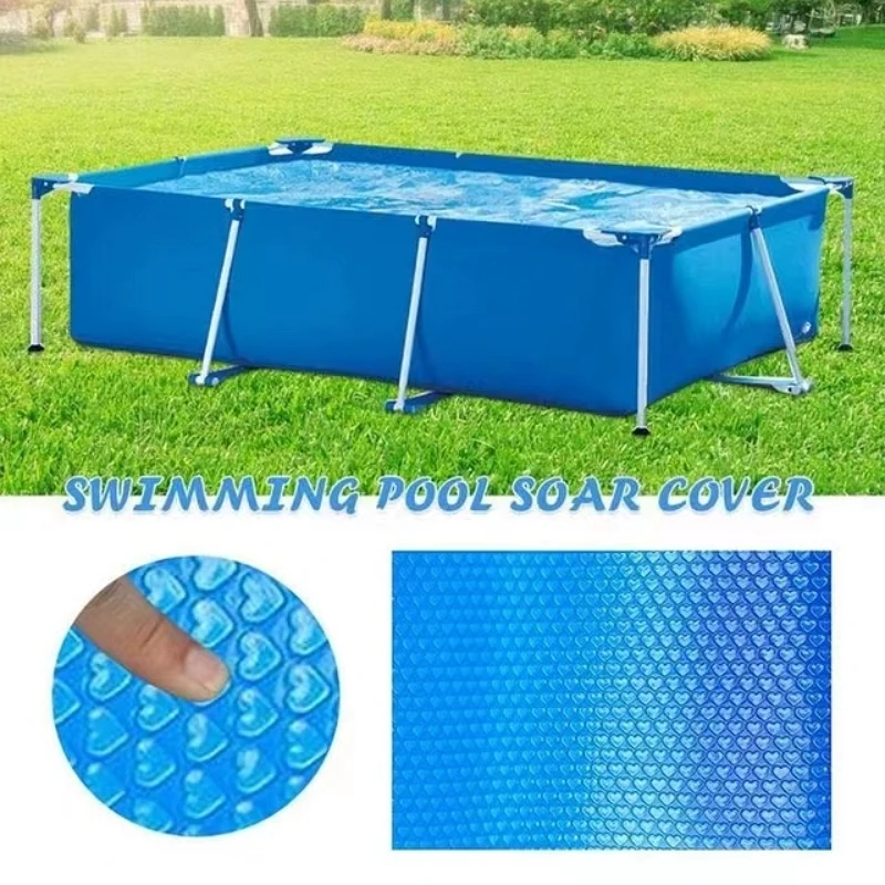 3*2m Rectangular and 3.6m Round Solar Swimming Pool Cover, Heat Insulation, Dustproof Blanket for Pool, Heat Pool Accessories