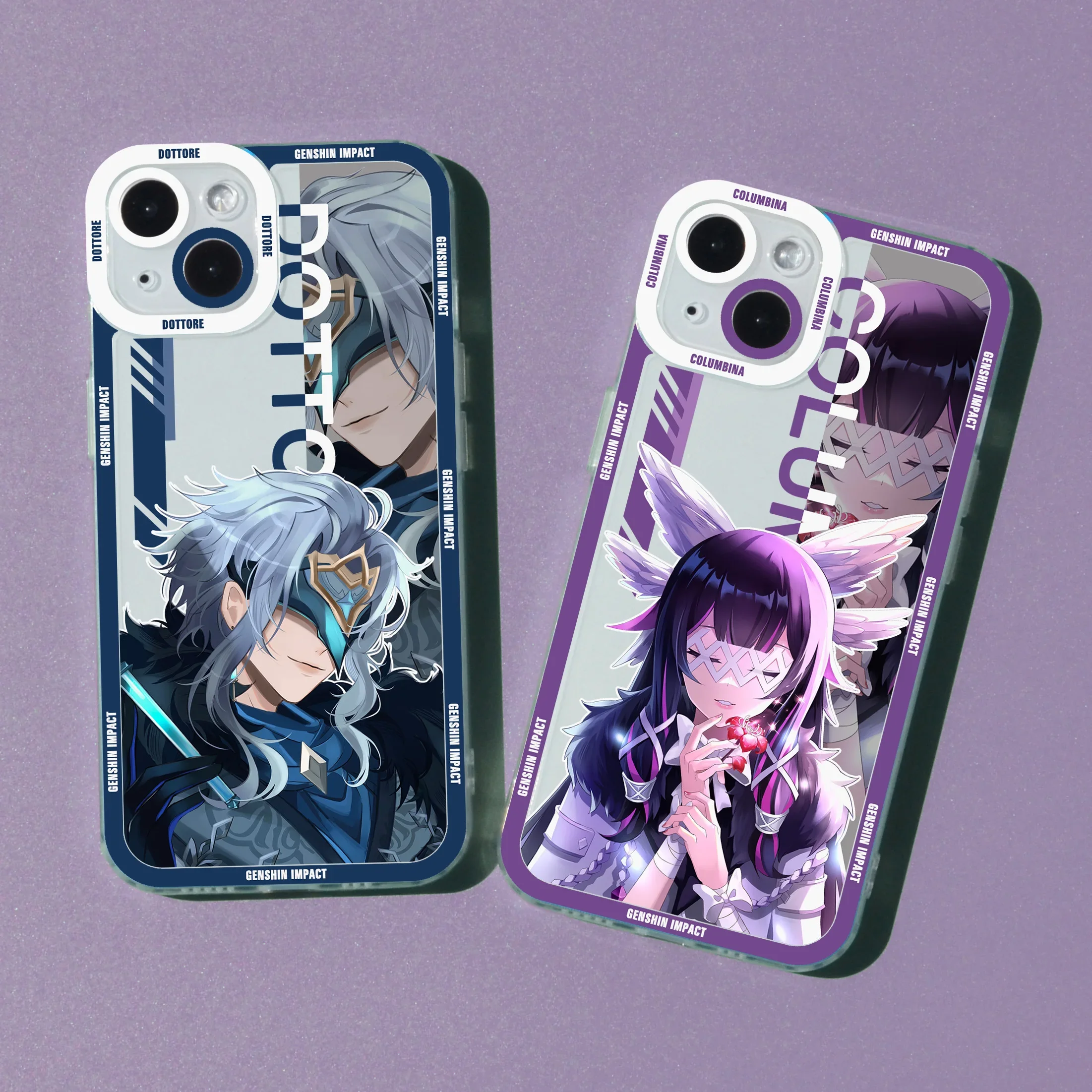 Genshin Impact Phone Case For Samsung Galaxy S10 S20 S21 S22 S23 S24 FE Plus Ultra Note 20 Transparent Shell Mobile Phone Covers