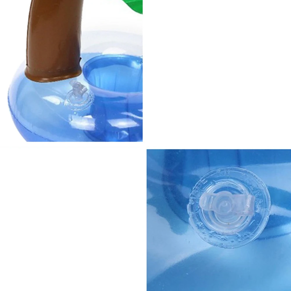 1-5Pcs Floating Cup Inflatable Flamingo Drinks Cup Holder Pool Float Bar Coasters Floatation Devices Pink Toy Drink Holder