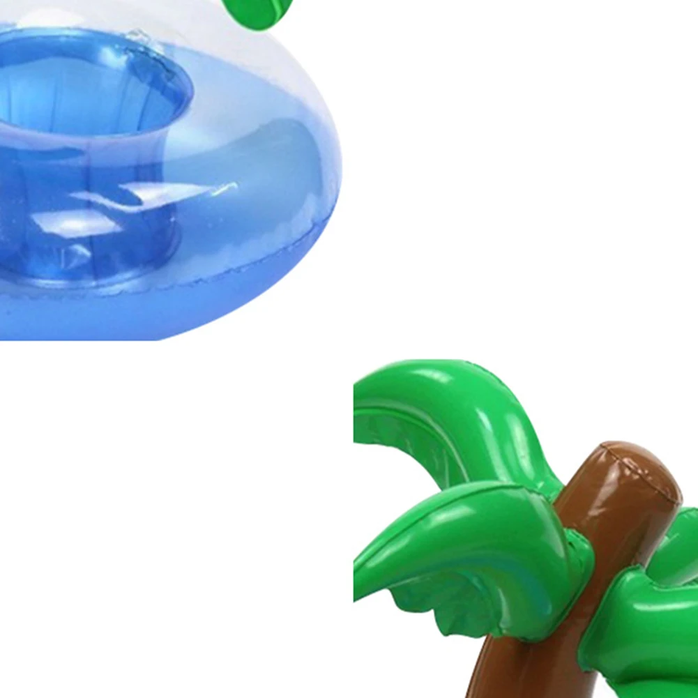 1-5Pcs Floating Cup Inflatable Flamingo Drinks Cup Holder Pool Float Bar Coasters Floatation Devices Pink Toy Drink Holder