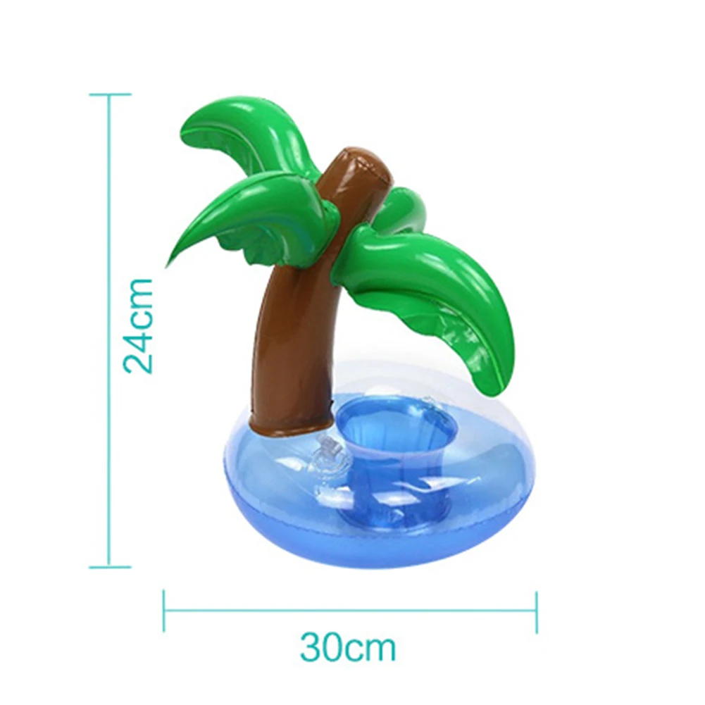 1-5Pcs Floating Cup Inflatable Flamingo Drinks Cup Holder Pool Float Bar Coasters Floatation Devices Pink Toy Drink Holder