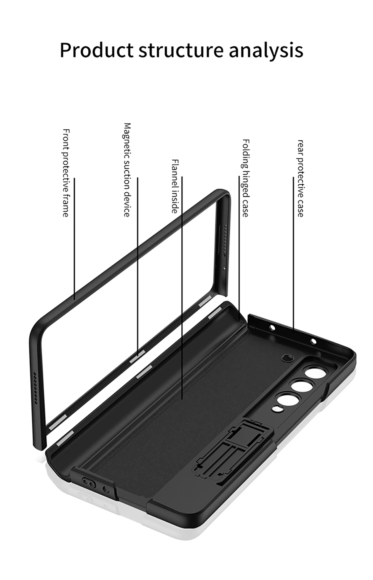 GKK Original Case for Samsung Galaxy Z Fold 8 Ultra 7 6 5 Case Magnetic Hinge Armor Shockproof Matte Hard PC Cover For Z Fold 4