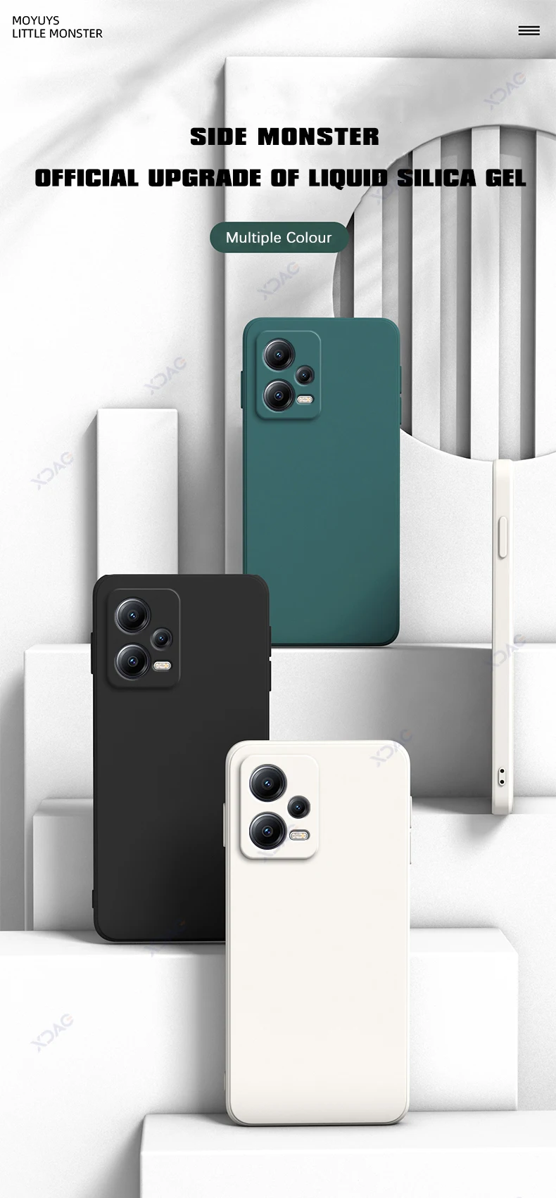 Luxury Double Liner Phone Case for Xiaomi POCO X5 Pro 5G Square Liquid Silicone Back Cover POCOX5 X5Pro 360 Soft Shockproof Bags