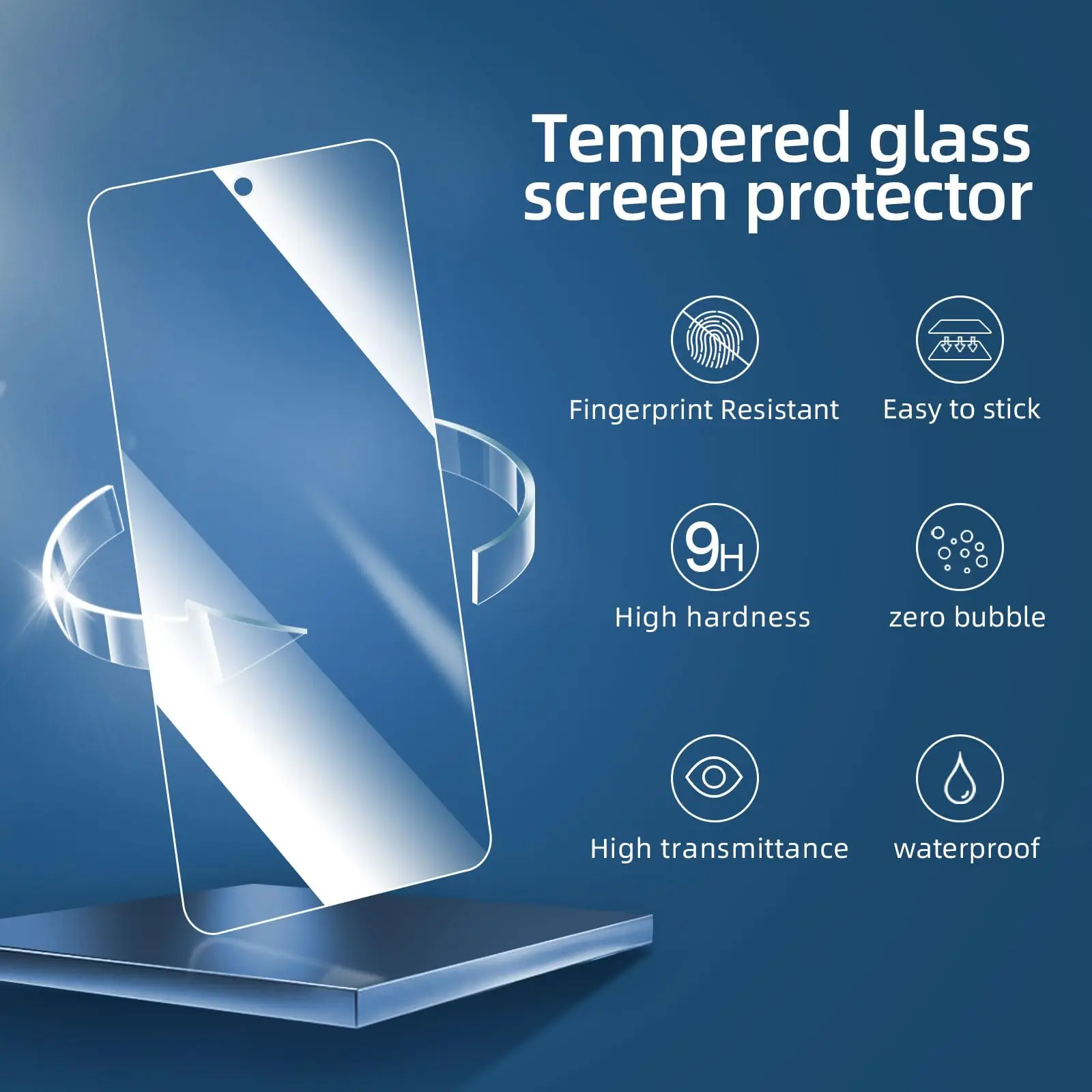 For Motorola Moto G72 Tempered Glass Screen Protector Crystal 9H Protective HD Clear Scratch Resistant