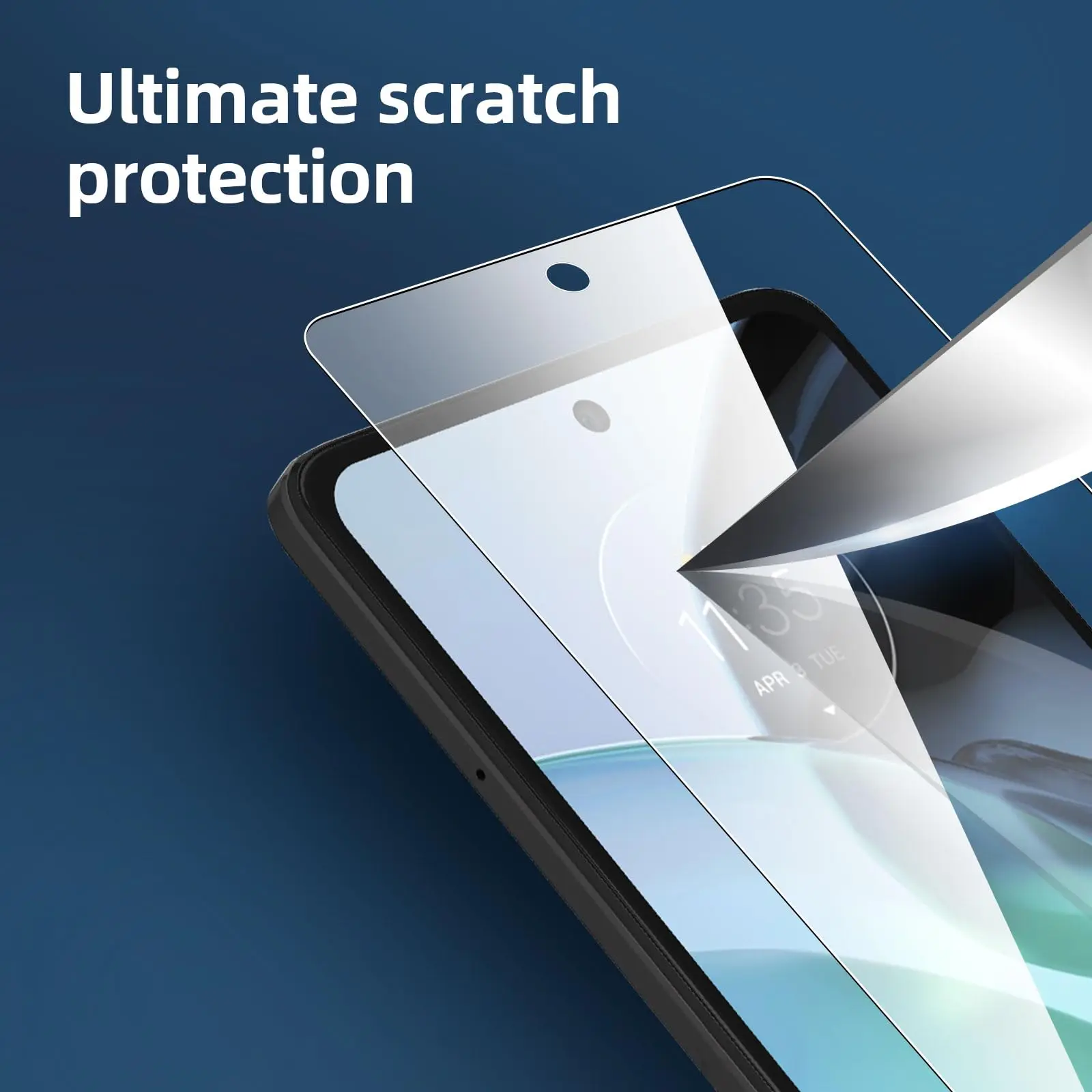 For Motorola Moto G72 Tempered Glass Screen Protector Crystal 9H Protective HD Clear Scratch Resistant