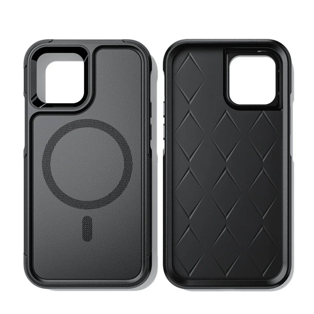 Magnetic Case for iPhone 16 15 14 Pro Max Plus 13 Mini 12 for MagSafe Military Grade Drop Protective Tough Shockproof Case