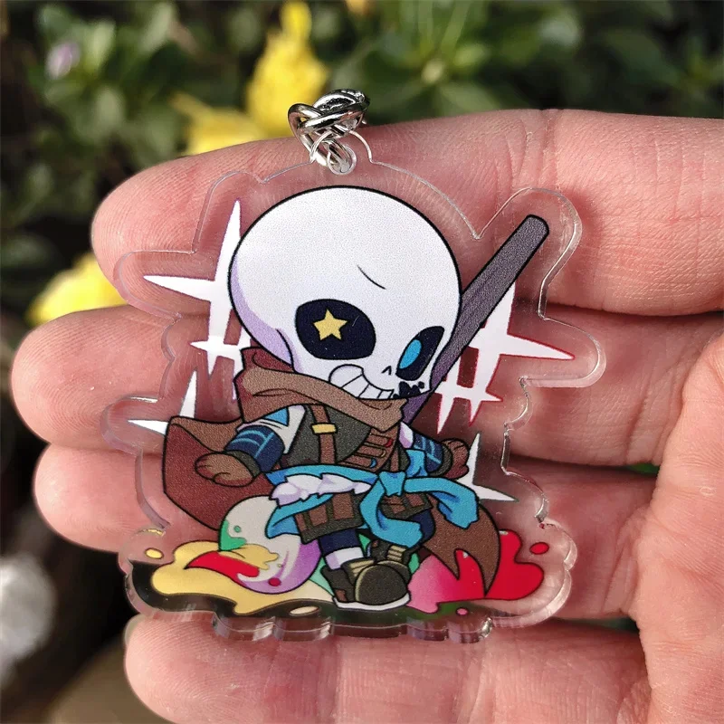 Game UNDERTALE Frisk Sans Flowey Toriel Cosplay Costumes Anime Keychain Accessories Pendant