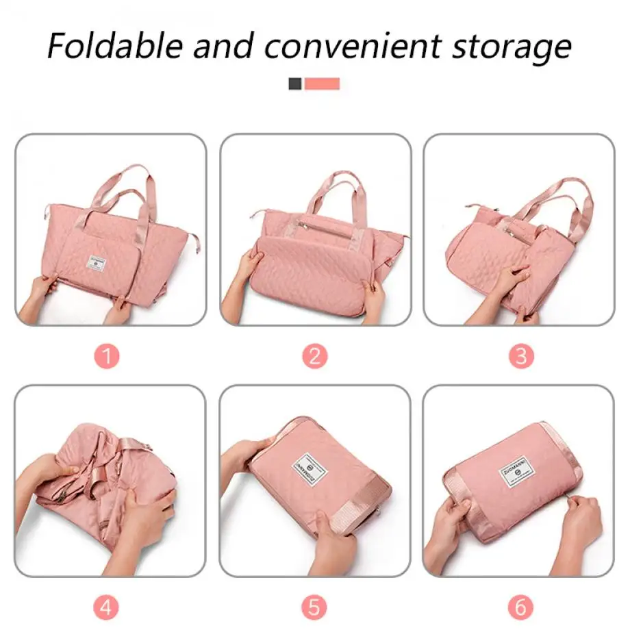 Large Capacity Travel Dufffle Bag for Women Lightweight Argyle Pattern Weekend Overnight Bag Thickened Gym Storage Bag