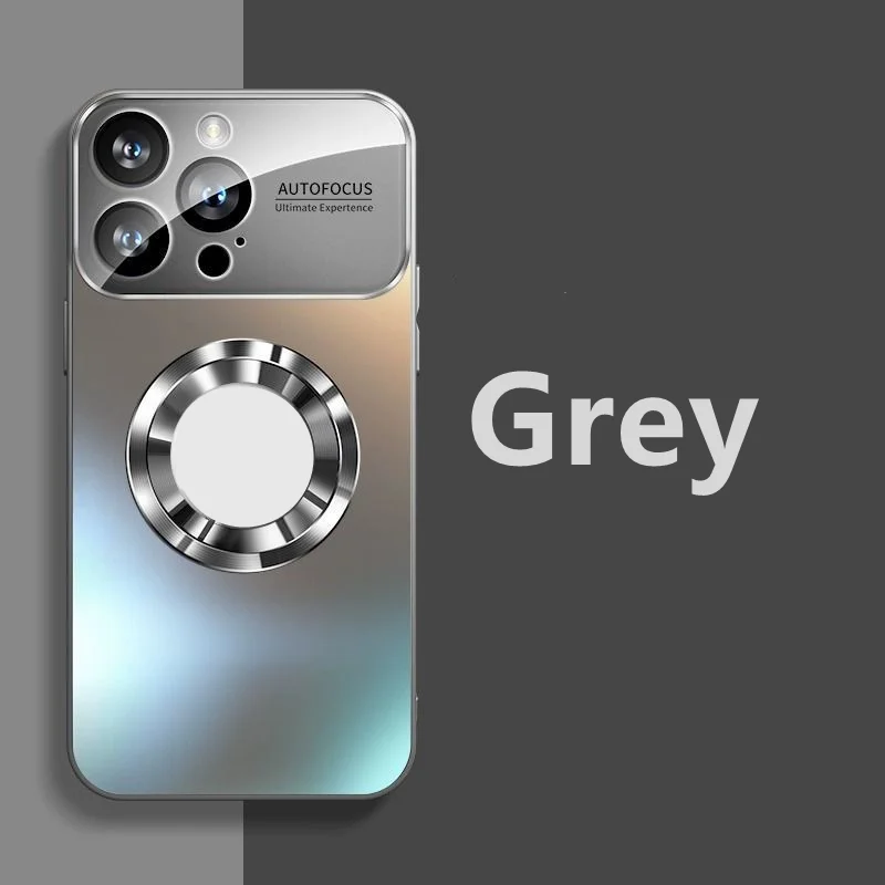 Luxury Titanium Metallic Color Matte Magnetic Case for iPhone 16 15 14 13 12 11 Pro Max Plus Case for Magsafe Wireless Charge