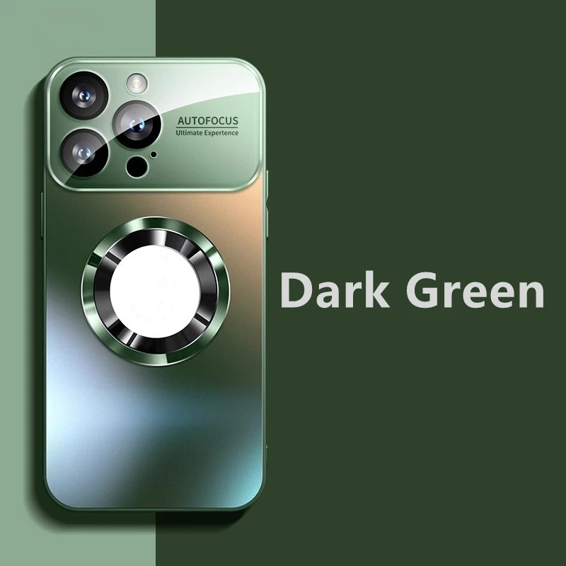 Luxury Titanium Metallic Color Matte Magnetic Case for iPhone 16 15 14 13 12 11 Pro Max Plus Case for Magsafe Wireless Charge