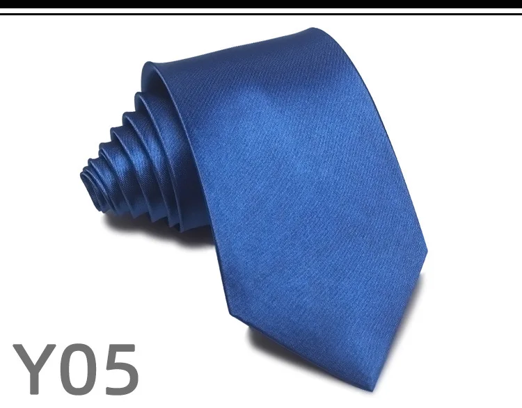 Classic Men's 8CM Black Neckties Polyester Solid Color Red White Neck Ties Business Formal Dress Accessories Casual Daily Cravat