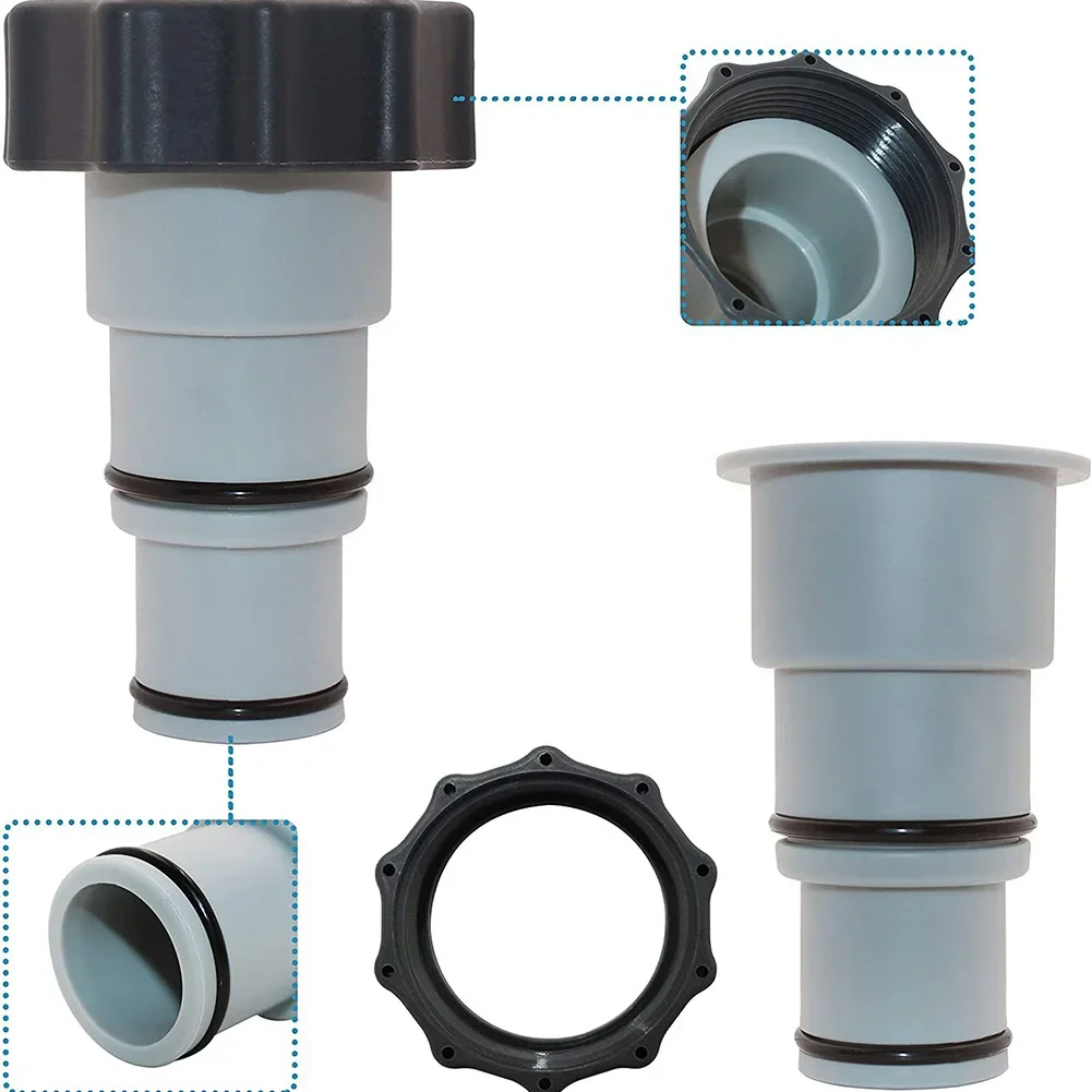1/2/3/4/5Pcs Swimming Pool Pipe Hose Holder for Intex Threaded Connection Pump Replacement Hose Adapter Above Ground Pool Filter