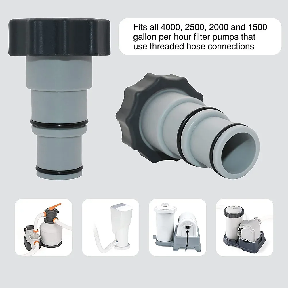 1/2/3/4/5Pcs Swimming Pool Pipe Hose Holder for Intex Threaded Connection Pump Replacement Hose Adapter Above Ground Pool Filter