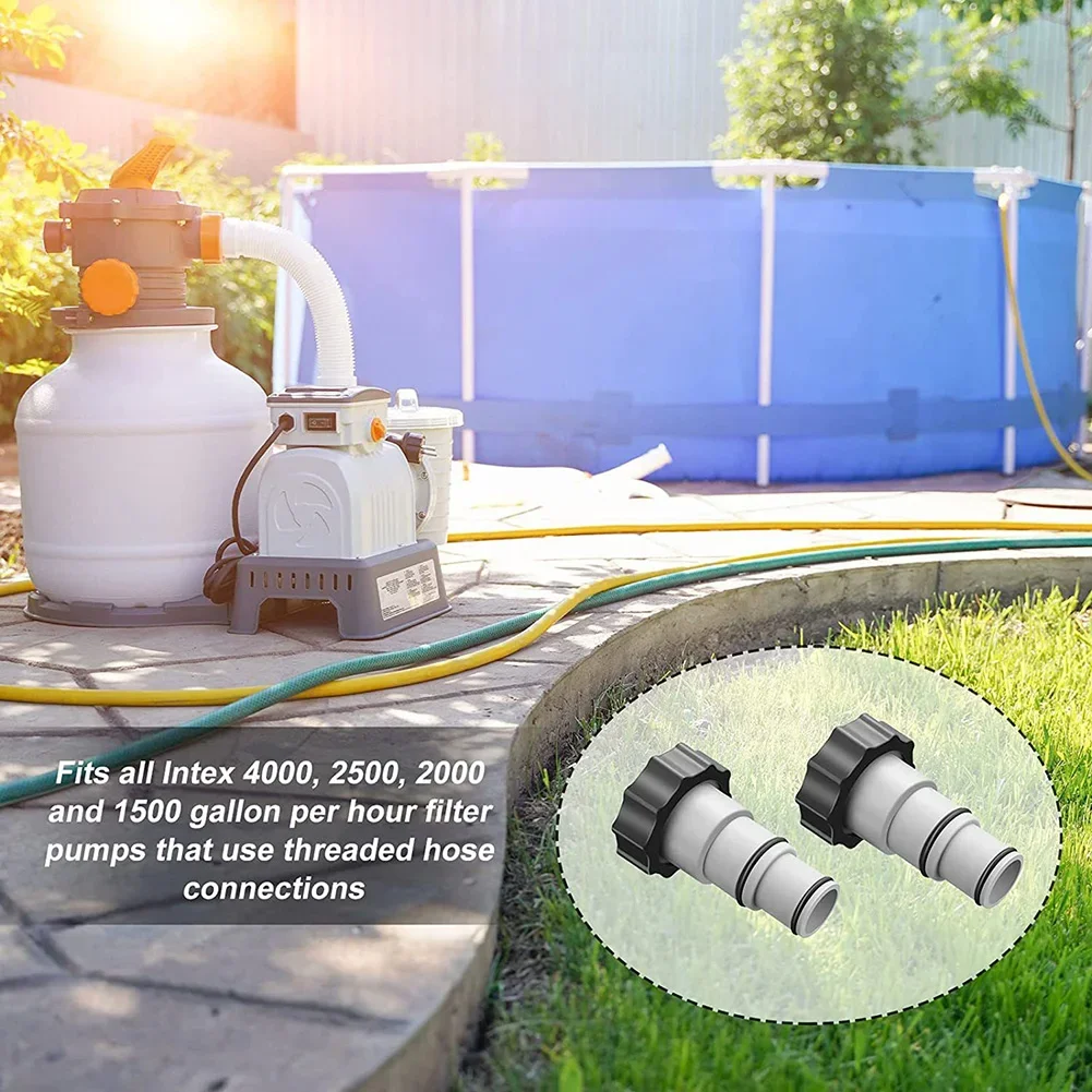 1/2/3/4/5Pcs Swimming Pool Pipe Hose Holder for Intex Threaded Connection Pump Replacement Hose Adapter Above Ground Pool Filter