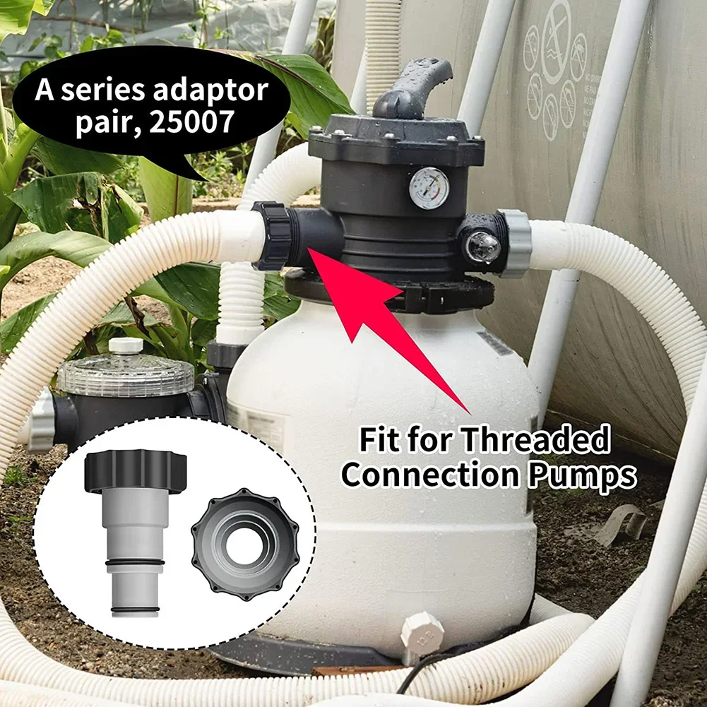 1/2/3/4/5Pcs Swimming Pool Pipe Hose Holder for Intex Threaded Connection Pump Replacement Hose Adapter Above Ground Pool Filter