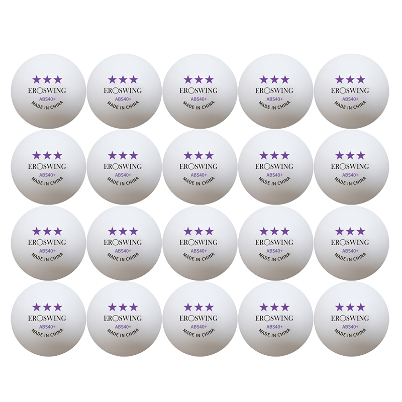 20/50/100pcs Eroswing Huieson 3-Star Table Tennis Balls 40mm+ New Material ABS 2.8g Professional Ping Pong Ball for Training