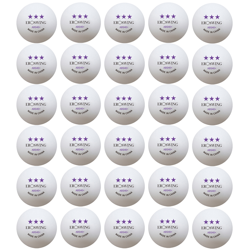 20/50/100pcs Eroswing Huieson 3-Star Table Tennis Balls 40mm+ New Material ABS 2.8g Professional Ping Pong Ball for Training