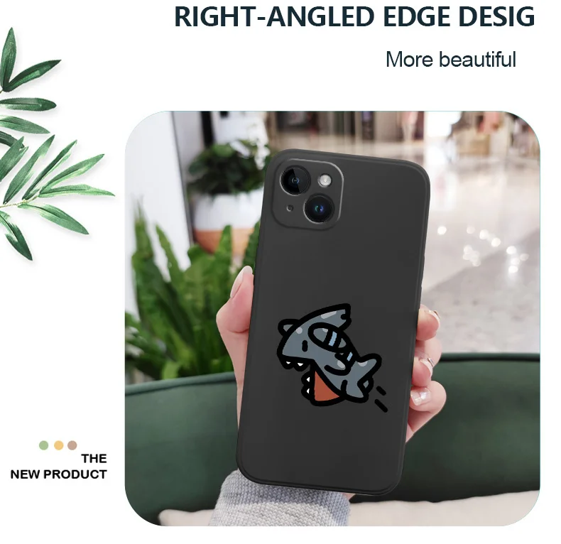 Dinosaur Monster Phone Case For iPhone 17 16 15 14 13 12 11 Plus Pro Max Mini Silicone Cover