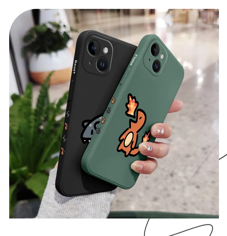 Dinosaur Monster Phone Case For iPhone 17 16 15 14 13 12 11 Plus Pro Max Mini Silicone Cover