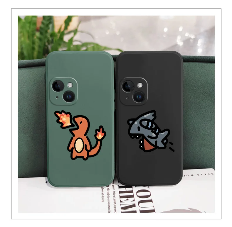 Dinosaur Monster Phone Case For iPhone 17 16 15 14 13 12 11 Plus Pro Max Mini Silicone Cover