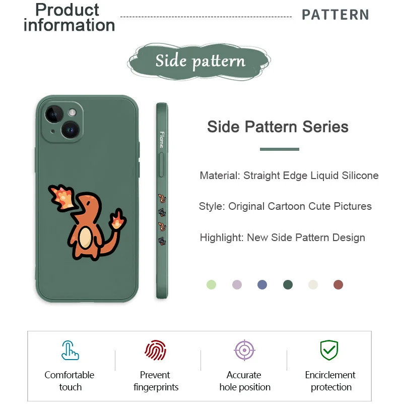Dinosaur Monster Phone Case For iPhone 17 16 15 14 13 12 11 Plus Pro Max Mini Silicone Cover