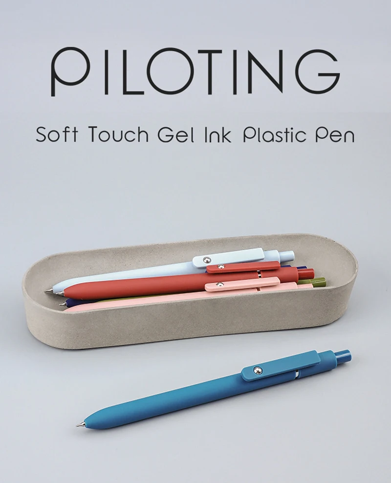 Piloting Morandi Colour Gel Pens Soft Touch Quick Dry Smooth 0.5mm Gel Ink Pen For School Student Writing Stationery Supplies