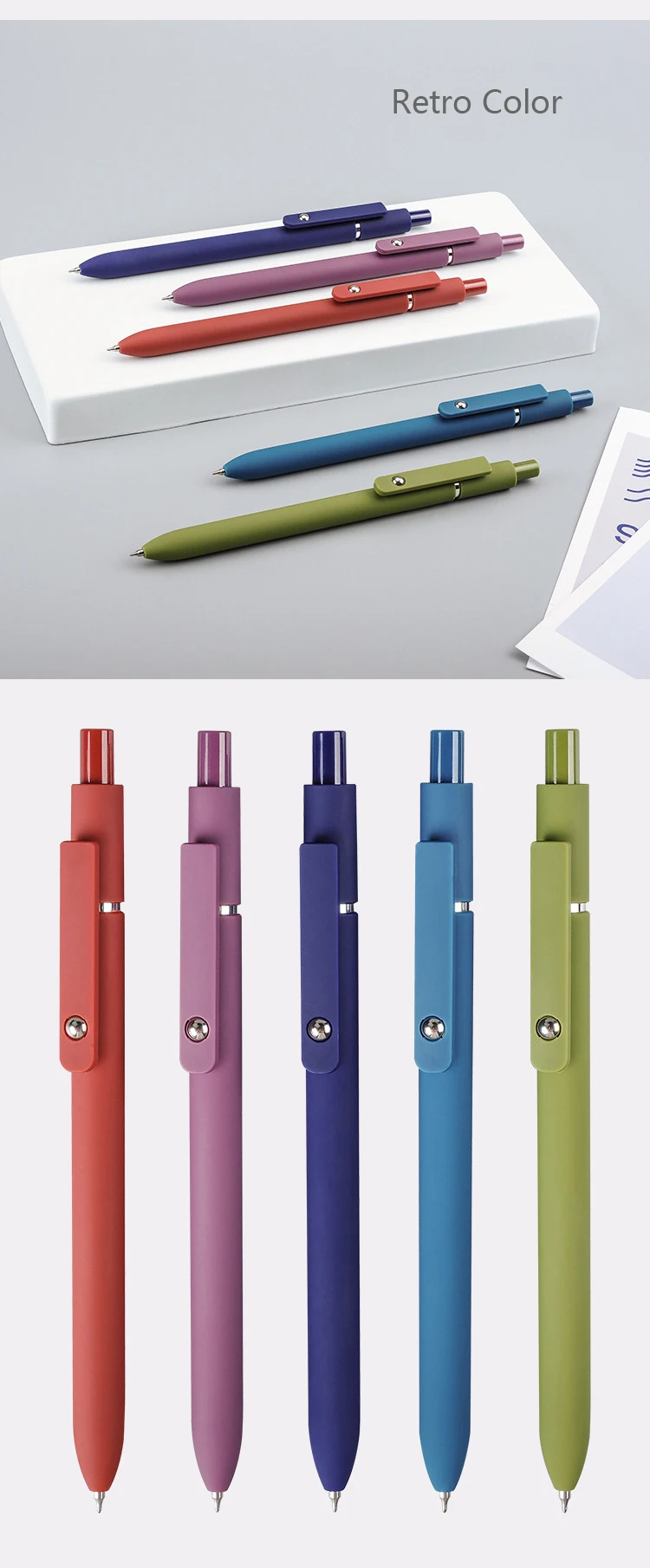 Piloting Morandi Colour Gel Pens Soft Touch Quick Dry Smooth 0.5mm Gel Ink Pen For School Student Writing Stationery Supplies