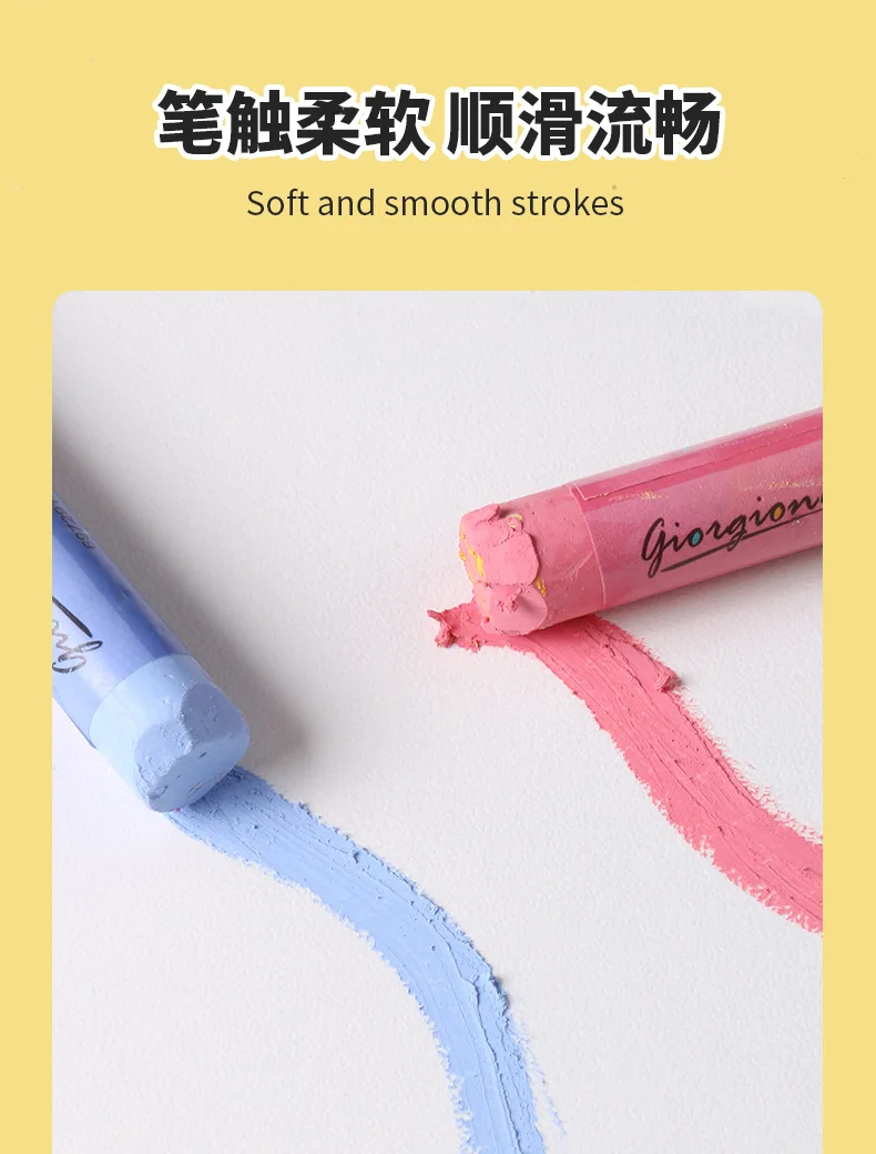 24/48 Super Soft Oil Pastels for Art Painting, Drawing, Blending, Oil Crayons Art Supplies for Artists, Beginners, Students