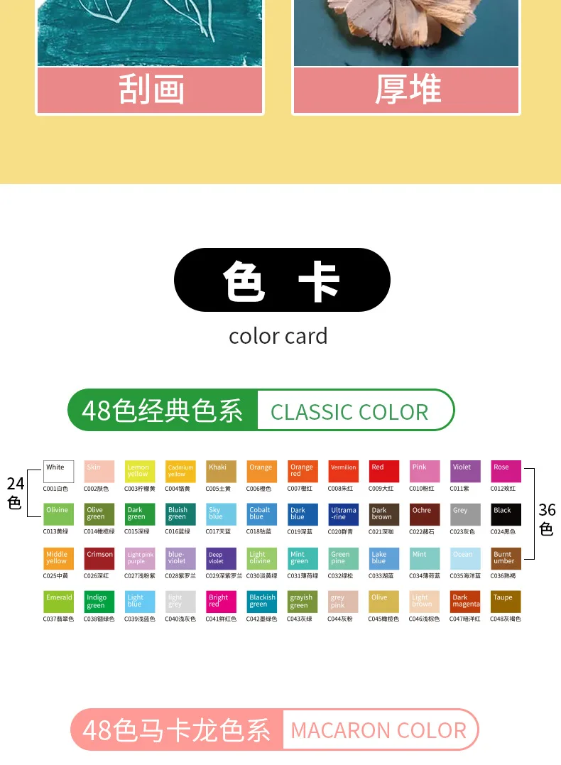 24/48 Super Soft Oil Pastels for Art Painting, Drawing, Blending, Oil Crayons Art Supplies for Artists, Beginners, Students