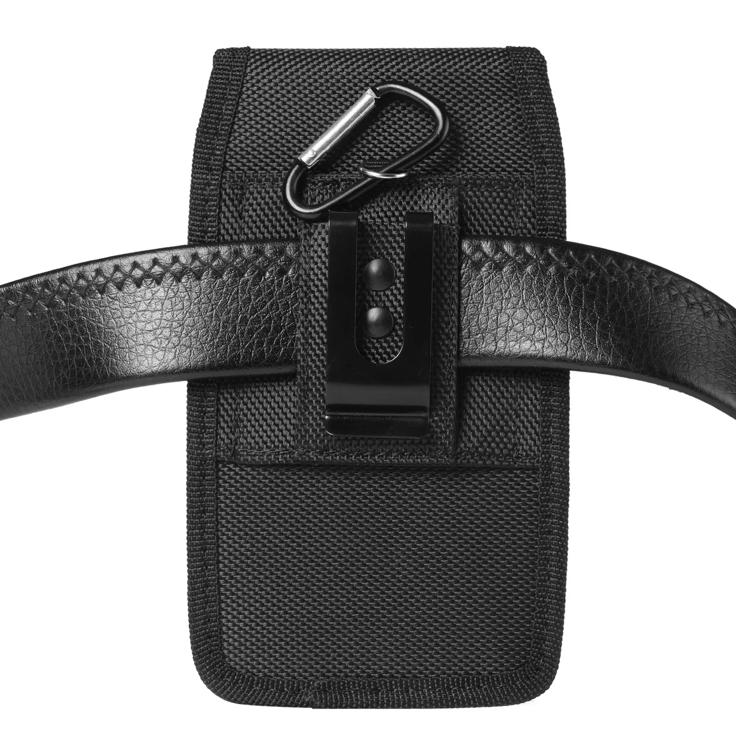 Vertical Nylon Cell Phone Belt Clip Holster Pouch Buckle Wallet Card Holder Case Cover For 3.5inch-7.5inch Phone iPhone Samsung