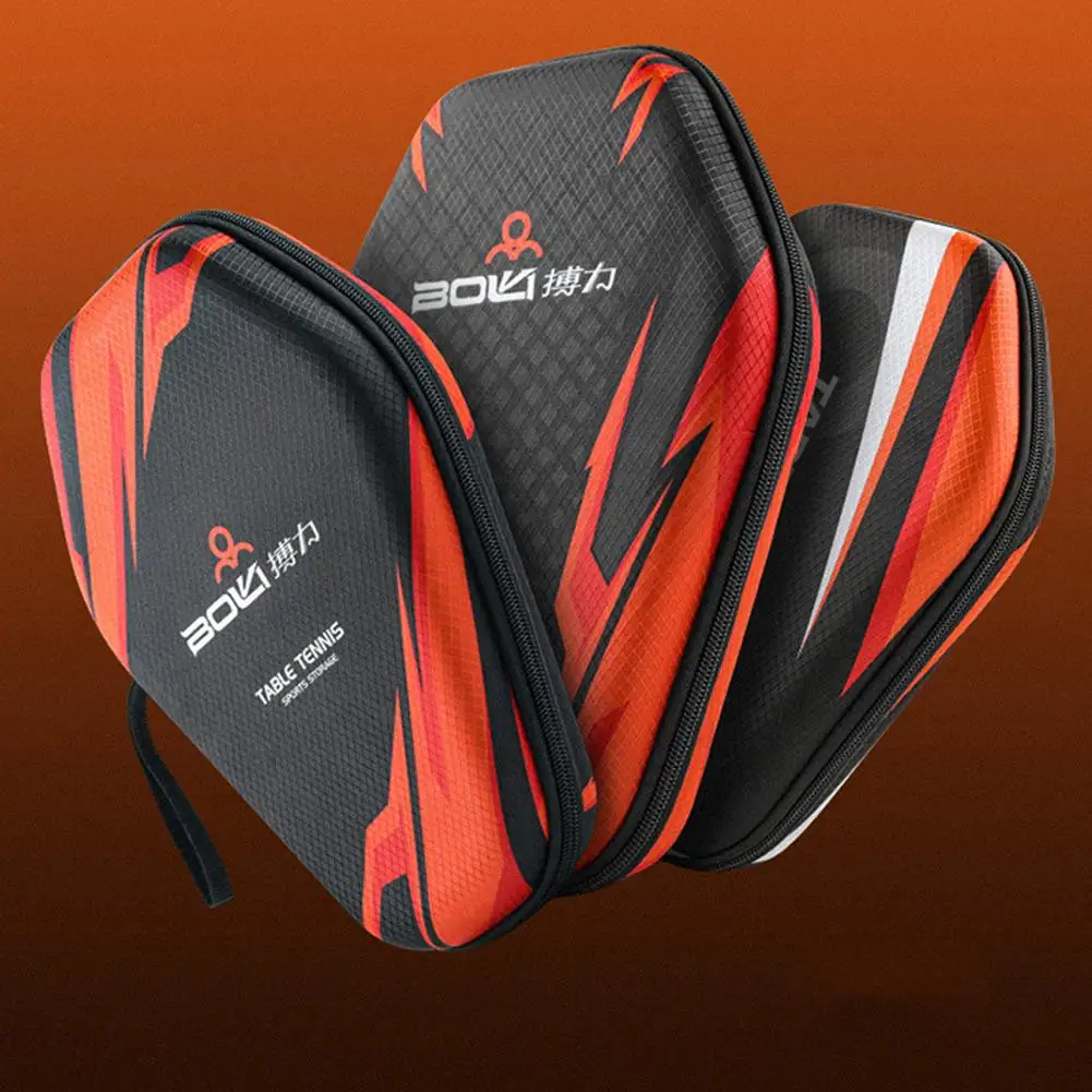 1pcs Table Tennis Racket Bags EVA Hard Shell Waterproof Dustproof Table Tennis Paddles Box Case Storage Bag With Hand Strap