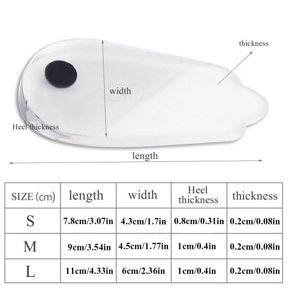 1 Pair Magnets Silicon Orthopedic Insoles Foot Care Tool For Men Women Health Care O/X Type Legs Knee Varus Correction Heel Pads