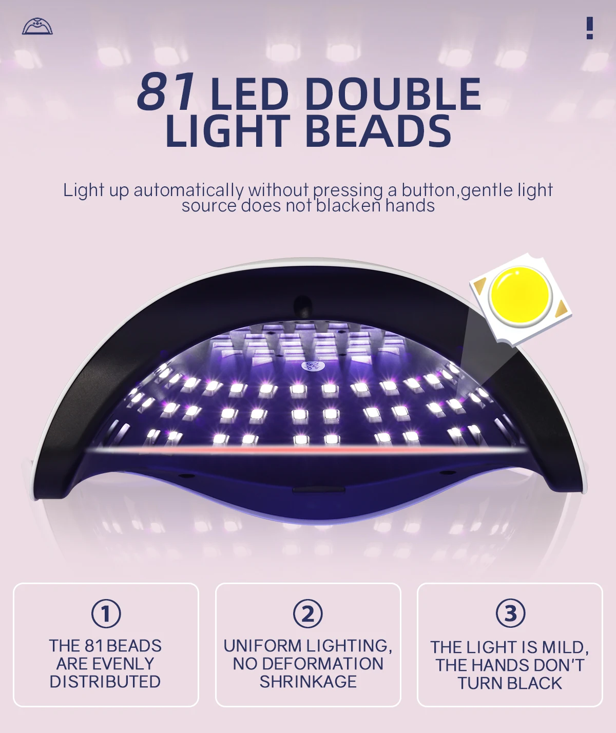 UV LED Nail Lamp 380W Nail Curing Lamps For Home Salon Powerful LED Drying Lamps For All Gel Polish Professional Nail Equipment