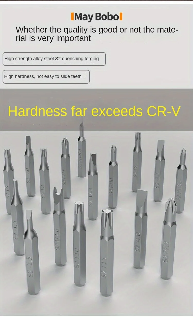 Precision Screwdriver Set 25 in 1 Phillips Torx Hexagonal Flat Head Magnetic Screwdriver Head for iPhone PC Watch Camera Glasses