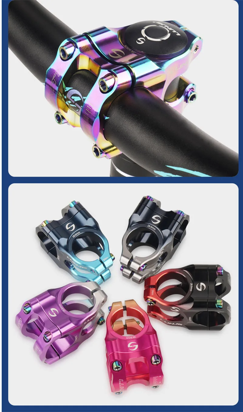 MTB Road Bike Stem CNC Mountain Bicycle Bridge 31 8 Short Road Bike Power High Strength Climbing Riser 45mm Mtb Power
