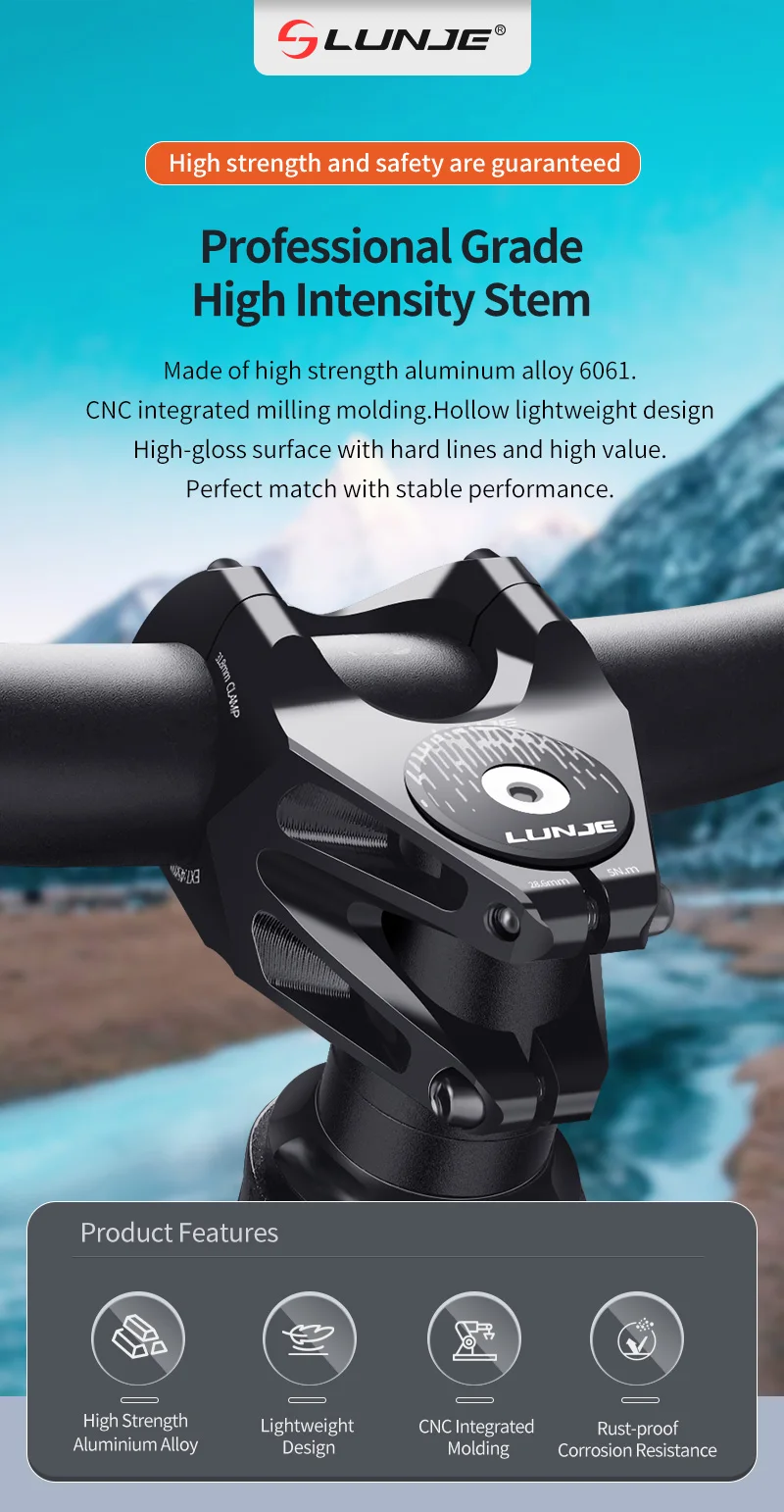 MTB Road Bike Stem CNC Mountain Bicycle Bridge 31 8 Short Road Bike Power High Strength Climbing Riser 45mm Mtb Power