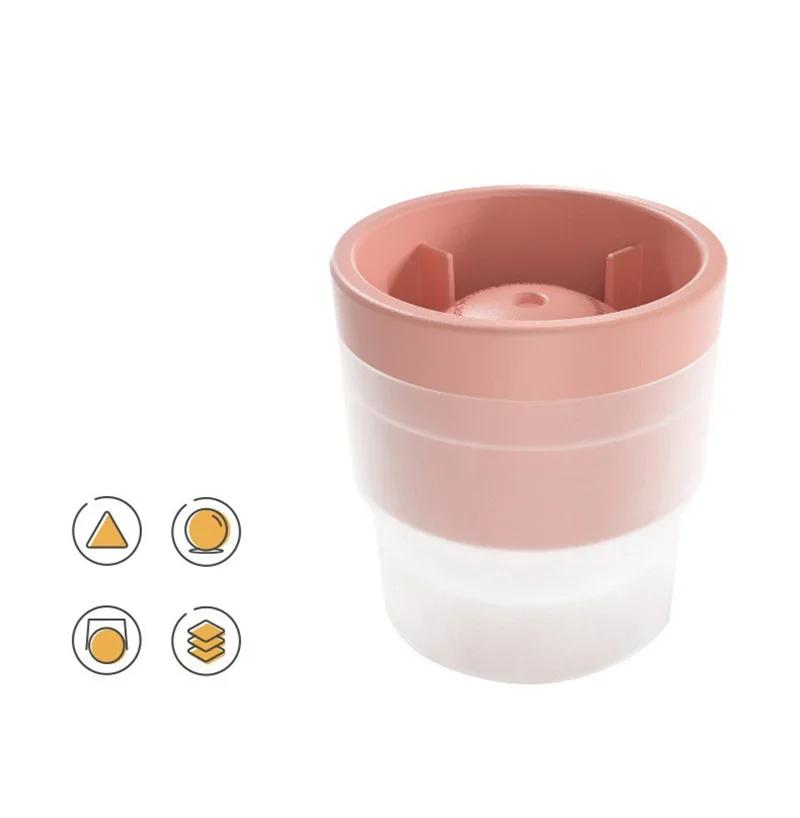 JUSTINLAU Ice Maker Food Grade Sphere Ice Mold Stackable Slow Melting DIY Ice Ball For Cocktail Whiskey Drink Home Bar Tools