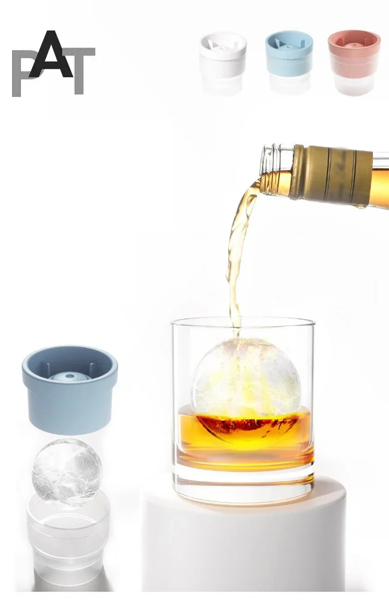 JUSTINLAU Ice Maker Food Grade Sphere Ice Mold Stackable Slow Melting DIY Ice Ball For Cocktail Whiskey Drink Home Bar Tools