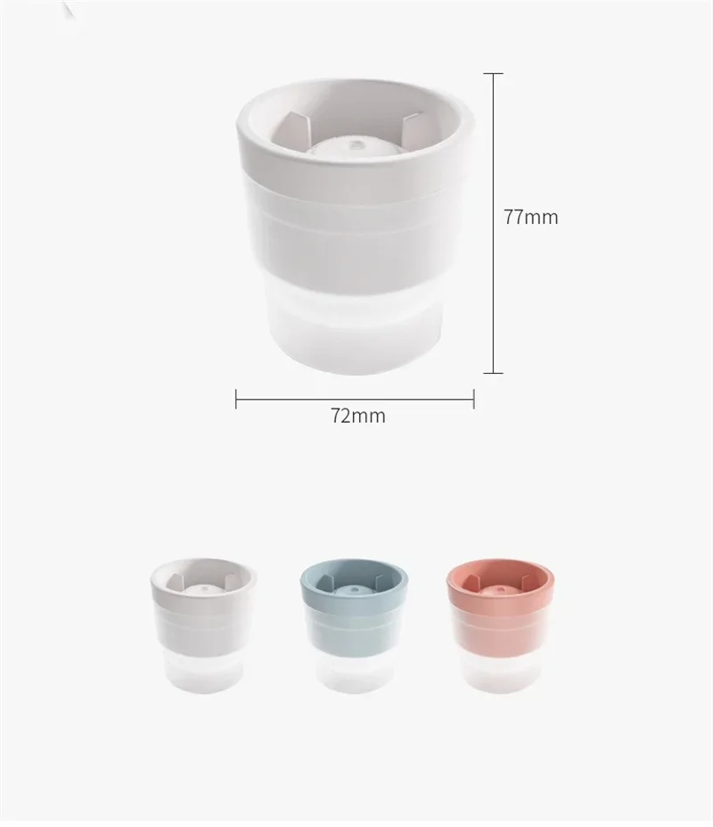 JUSTINLAU Ice Maker Food Grade Sphere Ice Mold Stackable Slow Melting DIY Ice Ball For Cocktail Whiskey Drink Home Bar Tools
